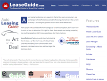 Tablet Screenshot of leaseguide.com